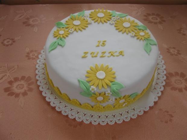 okrúhla žltá, torta, Narodeninové torty okrúhla žltá, torta, Narodeninové torty, Andrea5, 1