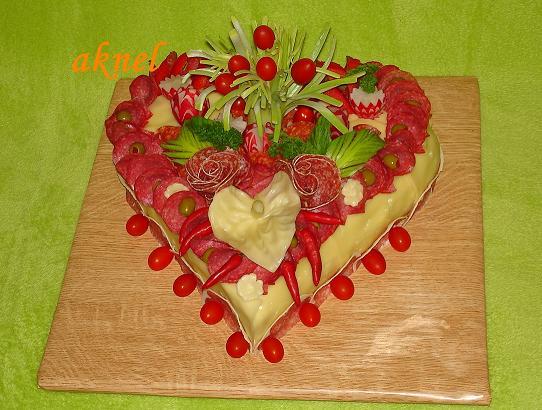 slané srdce, torta, Slané torty, aknel, 1
