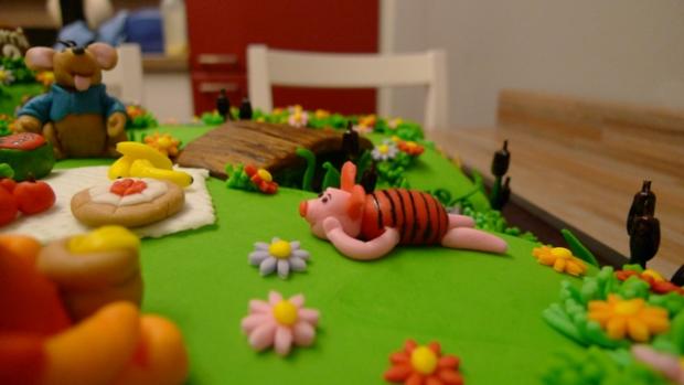 macko Pooh pre Šimonka - prasiatko, torta, Rozprávkové torty, ZuzanaTT, 1
