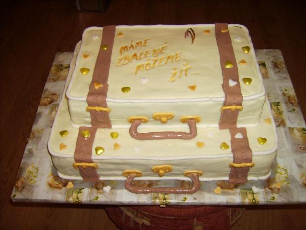 Svadobné kufre, torta, Svadobné torty, Lydka P., 1