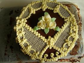čokoládový kruh, torta, veo, 1