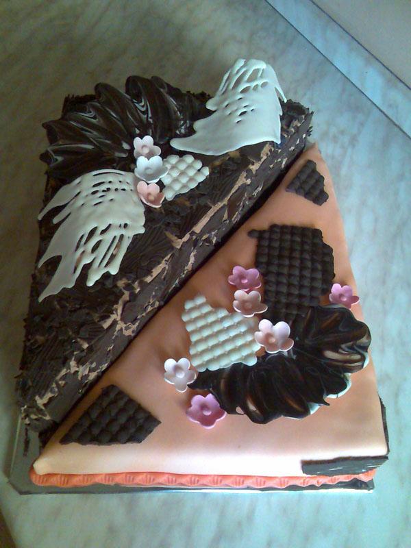 Čokoládovo-punčová, torta, Narodeninové torty, alioska, 1