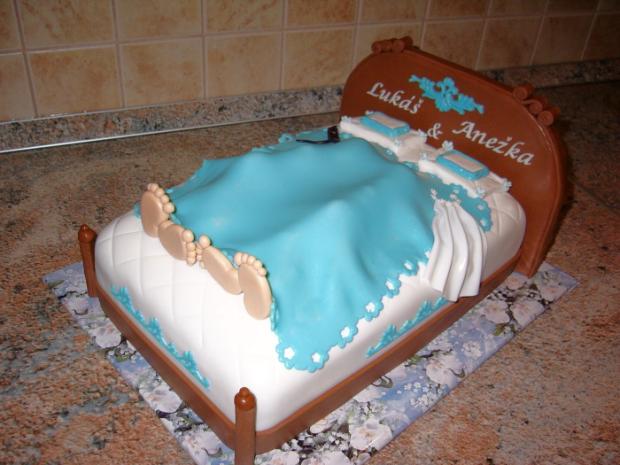 Posteľ svadobná, torta, Svadobné torty Posteľ svadobná, torta, Svadobné torty, jajane, 1