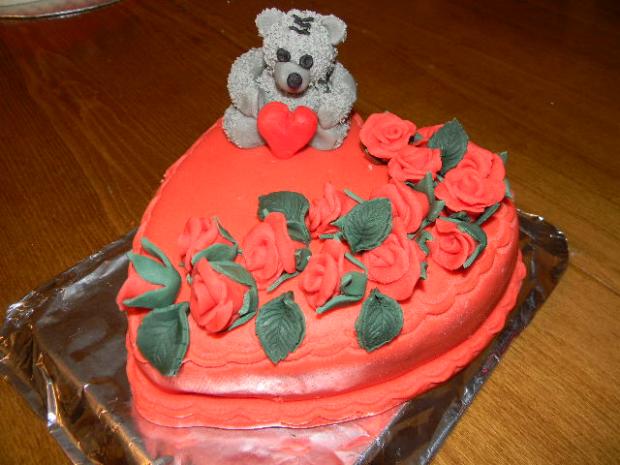 Valentinske srdiečko 2, torta, Rosa21, 1
