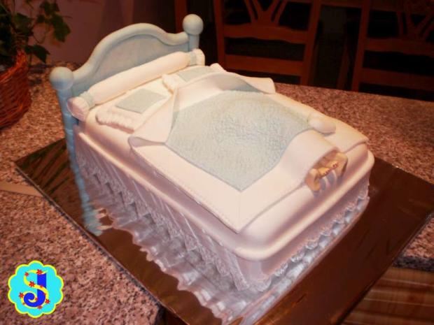 Posteľ, torta, Svadobné torty, Janka.S, 1