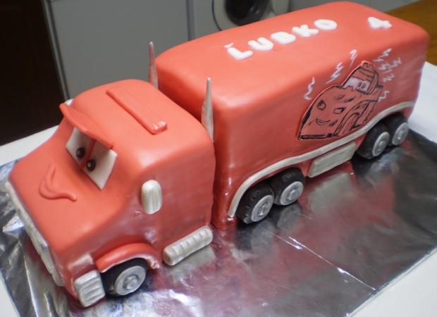 kamion Mack, torta, Torty autíčka, vláčiky kamion Mack, torta, Torty autíčka, vláčiky, marycka, 1