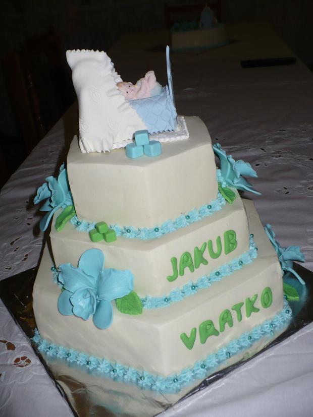 krstinová pre dvojicky, torta, Torty na krstiny krstinová pre dvojicky, torta, Torty na krstiny, matatara, 1