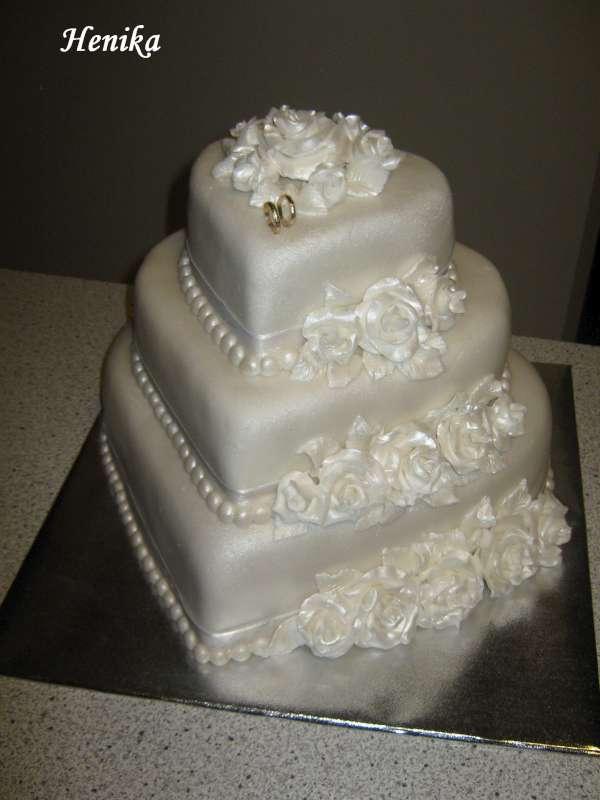 svadobné trojsrdce, torta, Svadobné torty svadobné trojsrdce, torta, Svadobné torty, Henrieta24, 1