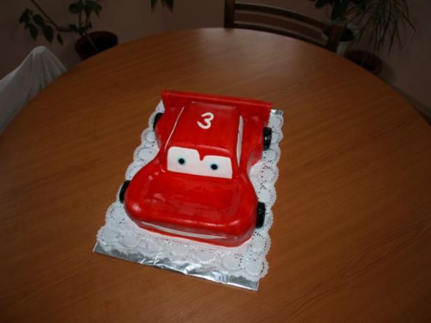 mcqueen, torta, Torty autíčka, vláčiky, Andrea5, 1