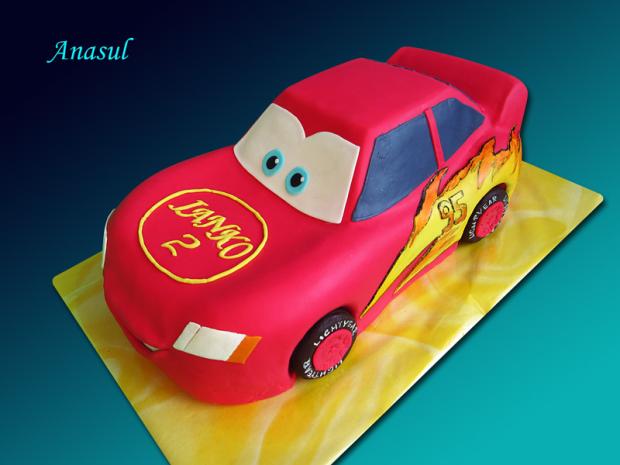 Mc Queen, torta, Torty autíčka, vláčiky Mc Queen, torta, Torty autíčka, vláčiky, anasul, 1