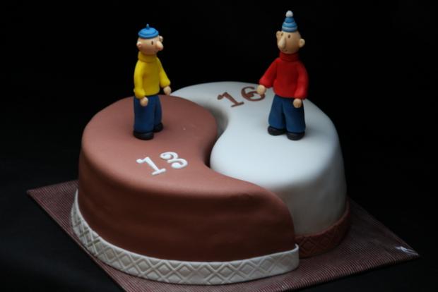 jing jang a Pat a Mat, torta, Rozprávkové torty jing jang a Pat a Mat, torta, Rozprávkové torty, Jarka_P, 1