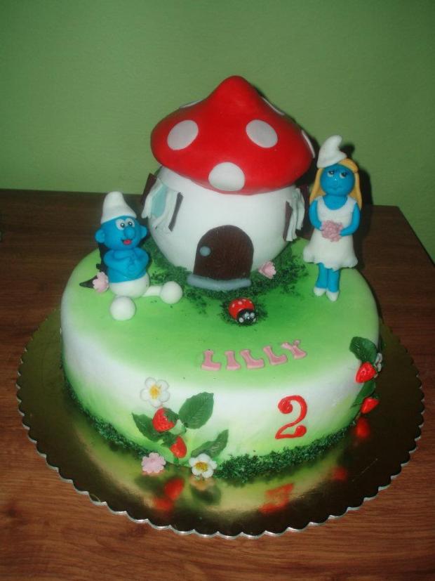 šmoulová, torta, Rozprávkové torty šmoulová, torta, Rozprávkové torty, malichova, 1