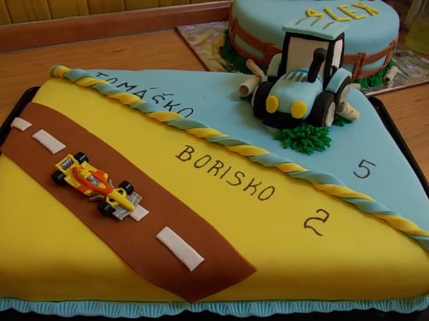 formula a traktor, torta, Torty autíčka, vláčiky formula a traktor, torta, Torty autíčka, vláčiky, marika26, 1