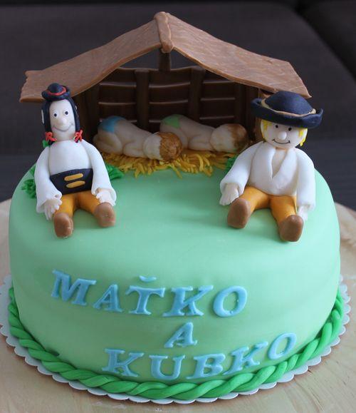 Maťko a Kubko na opačky, torta, Rozprávkové torty, zdenka z hôrky, 1