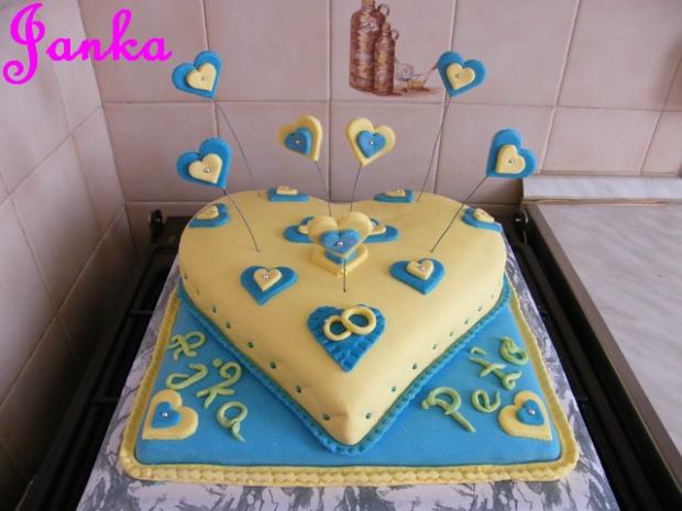 Svadobná so srdiečkami, torta, Svadobné torty, janka84, 1