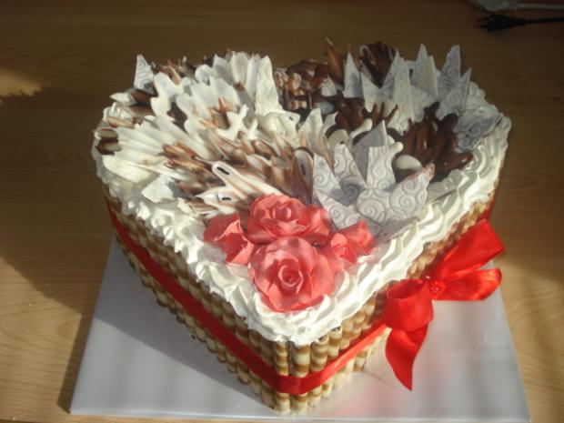 čokoládové srdce, torta, Narodeninové torty čokoládové srdce, torta, Narodeninové torty, Ivka71, 1