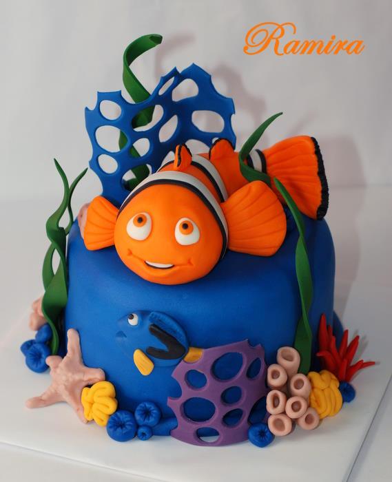 Nemo - zmenšenina pre malú neter, torta, Rozprávkové torty Nemo - zmenšenina pre malú neter, torta, Rozprávkové torty, ramira, 1