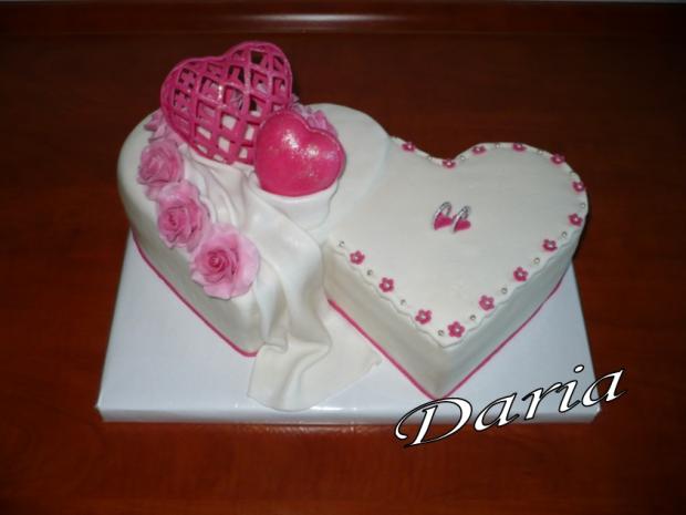 Srdiečka, torta, Svadobné torty, Daria22, 1