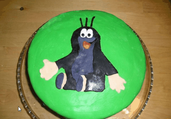 Krtko 2D, torta, Rozprávkové torty, Mellory, 1
