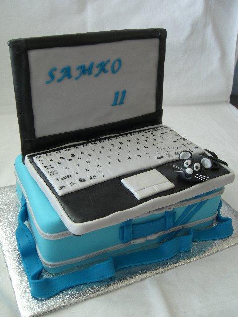 Môj prvý notebook s taškou :-), torta, Narodeninové torty Môj prvý notebook s taškou :-), torta, Narodeninové torty, Judit, 1