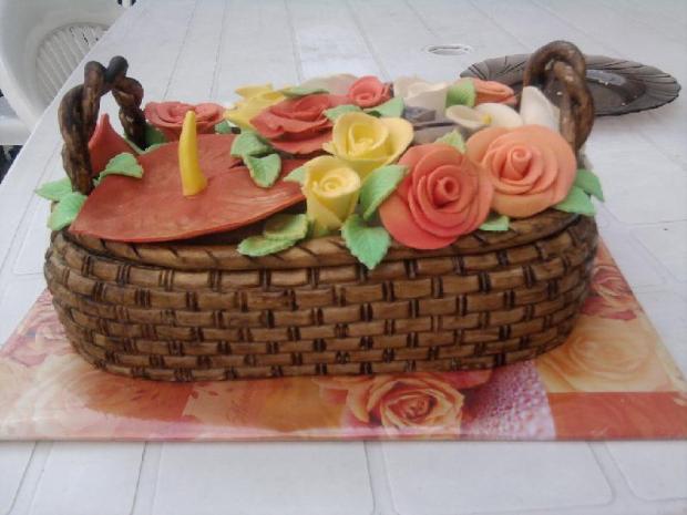 kosik pre staru mamu k 90, torta, Netradičné torty, lili 25, 1
