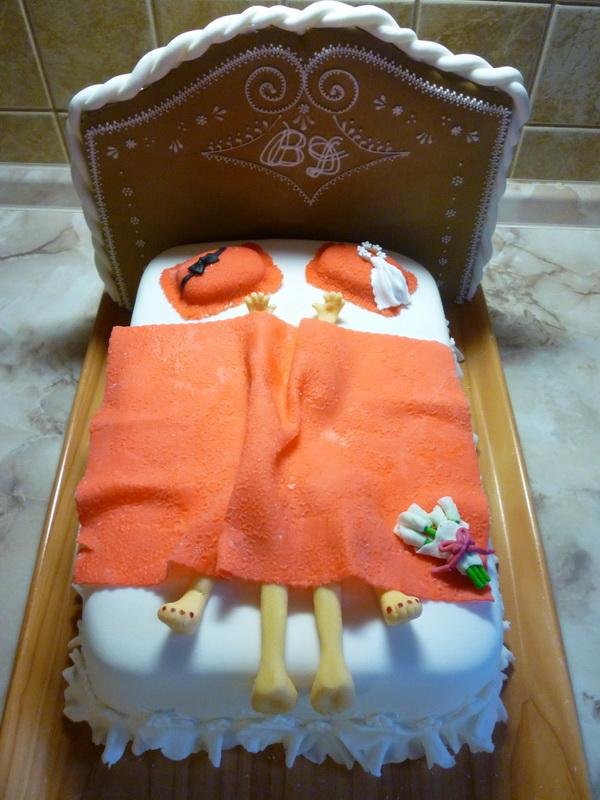 svadobná posteľ, torta, Svadobné torty svadobná posteľ, torta, Svadobné torty, Kaga, 1