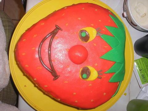 jahôdka, torta, Ostané torty pre deti, Adriána Vidová, 1