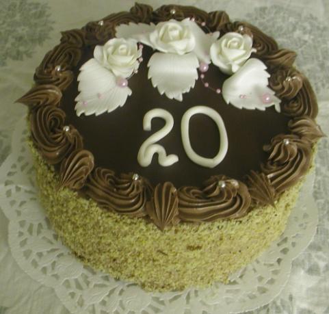 Čokoládová na 20tku, torta, Narodeninové torty, Roman1, 1