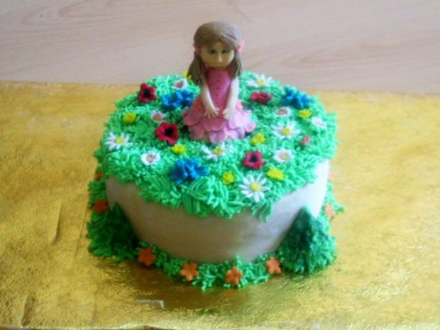 dievčatko na lúke, torta, Torty pre dievčatá, severinka, 1