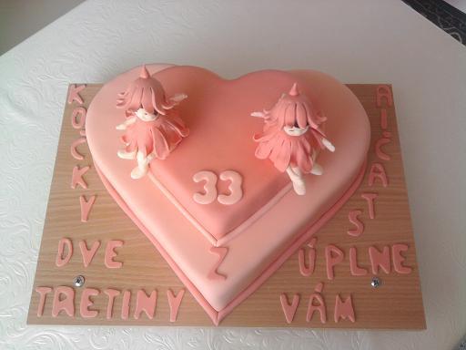 Pre dve 33ročné kočky, torta, Narodeninové torty Pre dve 33ročné kočky, torta, Narodeninové torty, Janette72, 1