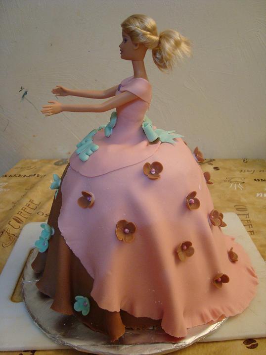 Barbie torta z boku, torta, Torty pre dievčatá, matafab, 1