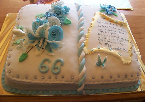 Na 66. narodeniny , torta, Narodeninové torty Na 66. narodeniny , torta, Narodeninové torty, AničkaP, 1