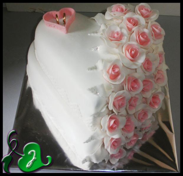 Ružové srdce, torta, Svadobné torty Ružové srdce, torta, Svadobné torty, Skvelé torty, 1