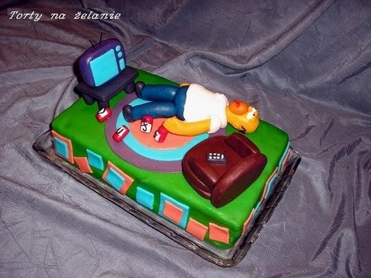 Simpsnovi, torta, Rozprávkové torty Simpsnovi, torta, Rozprávkové torty, Torty na zelanie, 1