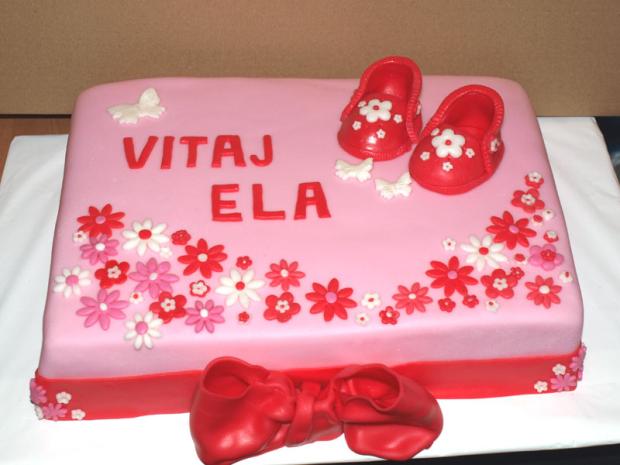 papučky, torta, Torty na krstiny, 77elis77, 1