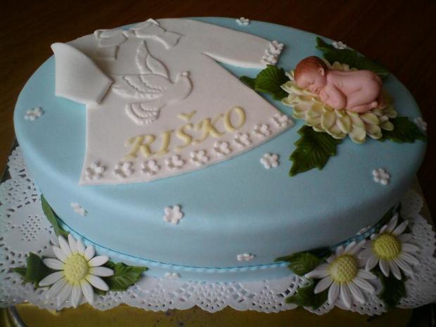 krst, torta, Torty na krstiny, maca 1012, 1