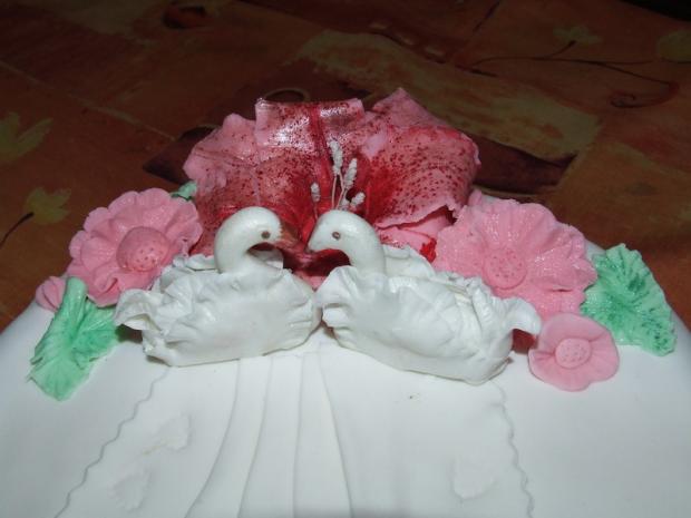 labute na torte, torta, Svadobné torty, Emily76, 1