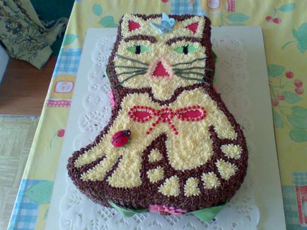 mačka, torta, Torty so zvieratkami, zabacka, 1