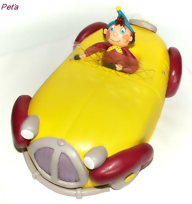 Noddy, torta, Torty autíčka, vláčiky Noddy, torta, Torty autíčka, vláčiky, Peta, 1