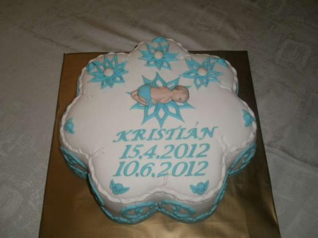 na krstenie, torta, Torty na cirkevné sviatky, Zdenci, 1