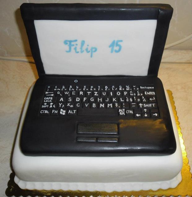 Notebook, torta, Netradičné torty Notebook, torta, Netradičné torty, cicapetra, 1