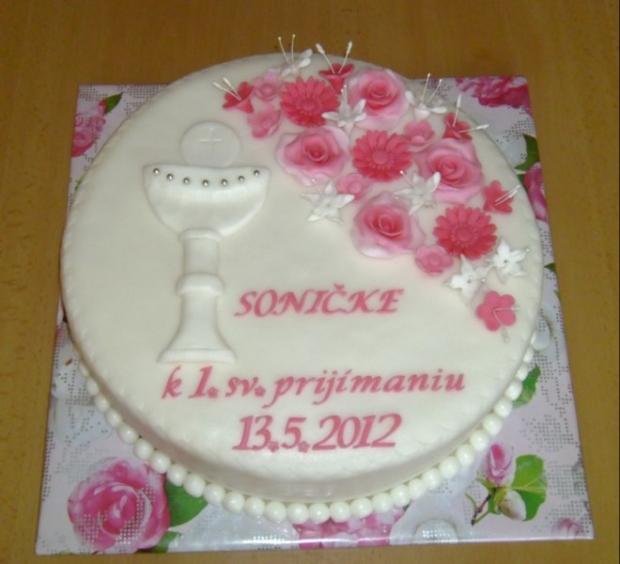 K 1.sv.prijímaniu, torta, Torty na cirkevné sviatky, MonikaT, 1