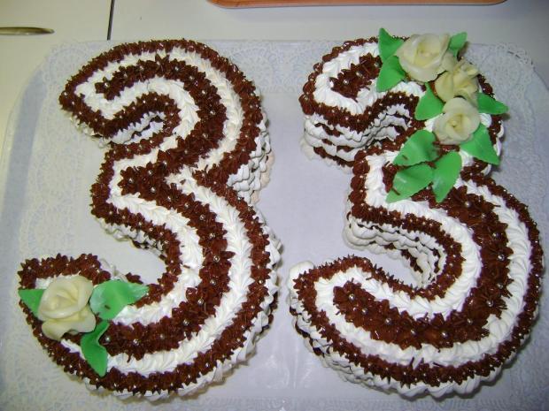 Penová torta - číslo, torta, Narodeninové torty, zuzanka244, 1