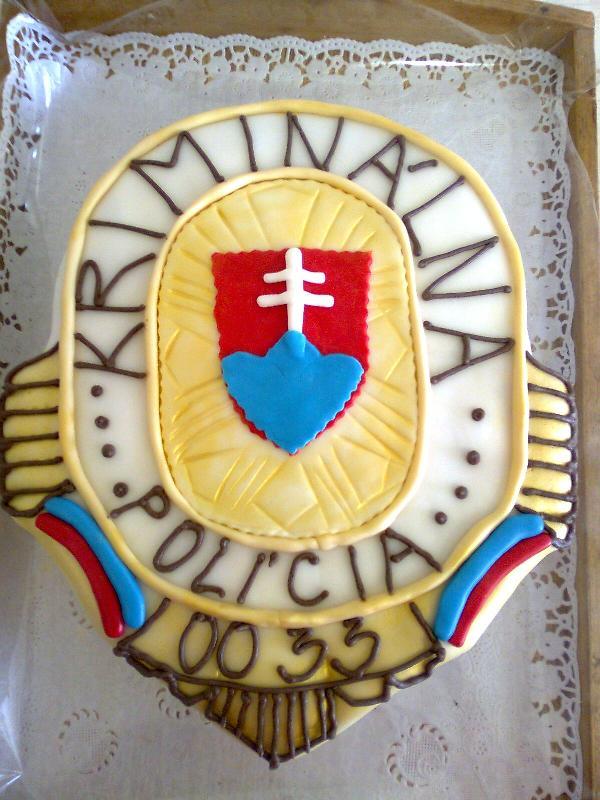 Policajný znak, torta, Netradičné torty, Cukraren Jadranka, 1