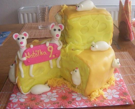 s myškami, torta, Torty so zvieratkami, Gabuš, 1