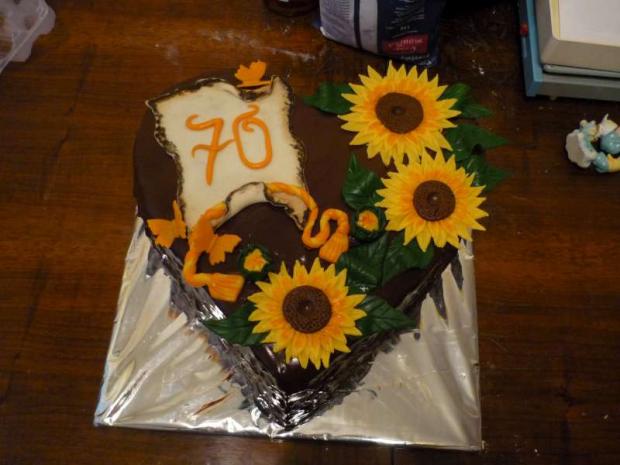 slnecnice na "70", torta, Narodeninové torty slnecnice na "70", torta, Narodeninové torty, Danielita13, 1