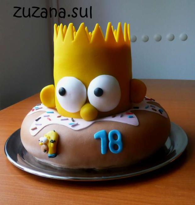 bart simpson, torta, Narodeninové torty bart simpson, torta, Narodeninové torty, zuzana.sul, 1