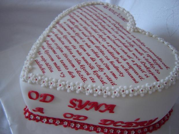 poďakovanie rodičom, torta poďakovanie rodičom, torta, Iveta72, 1
