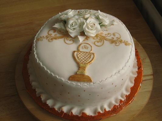 na prijimanie s kalichom, torta, Torty na cirkevné sviatky na prijimanie s kalichom, torta, Torty na cirkevné sviatky, fani, 1