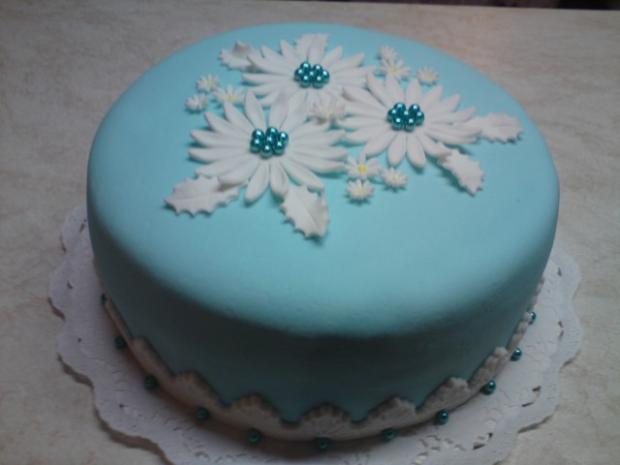 okrúhla modrá, torta, Narodeninové torty, Andrea5, 1